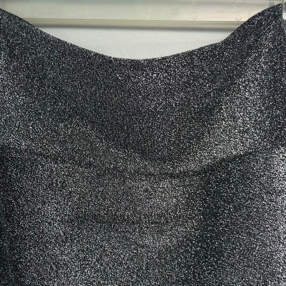 Bisou Bisou 2X women’s silver sparkly pencil skirt - Picture 3 of 6